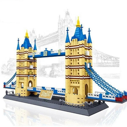 Wange MOC Building Block Set: London Tower Bridge, Model 5215