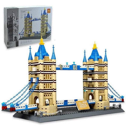Wange MOC Building Block Set: London Tower Bridge, Model 5215