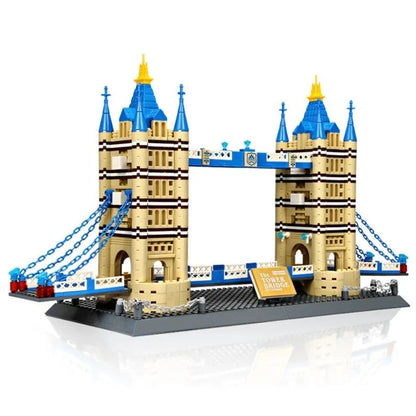 Wange MOC Building Block Set: London Tower Bridge, Model 5215