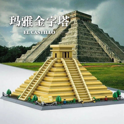 Wange MOC Building Block Set: Mexico El Castillo, Model 6225