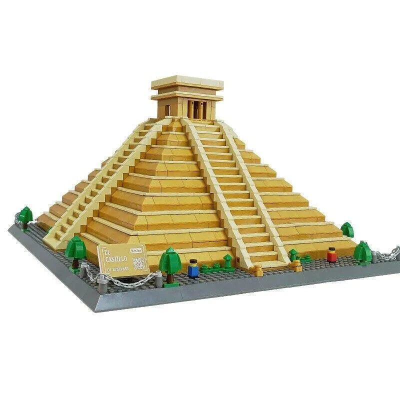 Wange MOC Building Block Set: Mexico El Castillo, Model 6225