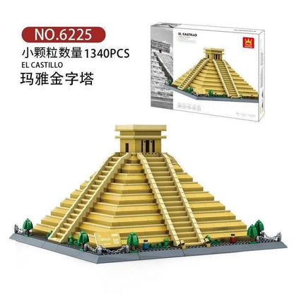 Wange MOC Building Block Set: Mexico El Castillo, Model 6225