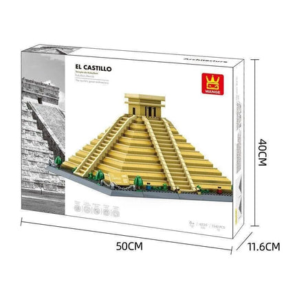 Wange MOC Building Block Set: Mexico El Castillo, Model 6225