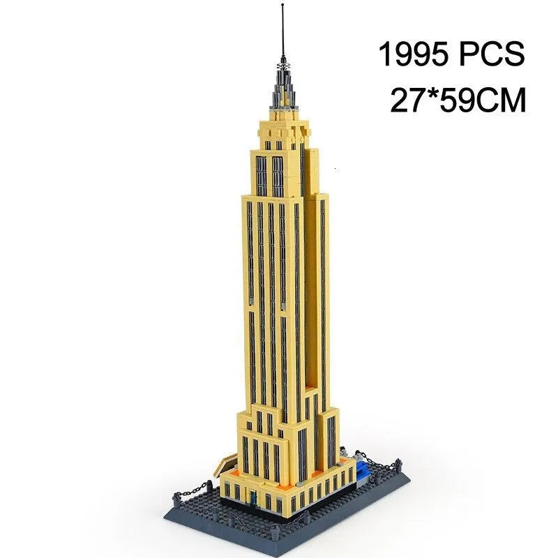 Wange MOC Building Block Set: New York Empire State Building, Model 5212