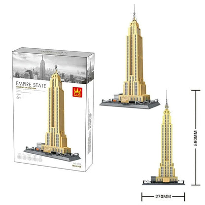 Wange MOC Building Block Set: New York Empire State Building, Model 5212
