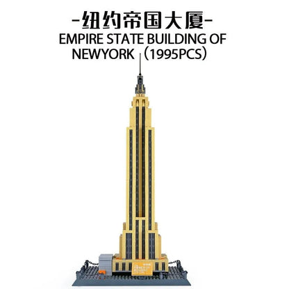 Wange MOC Building Block Set: New York Empire State Building, Model 5212