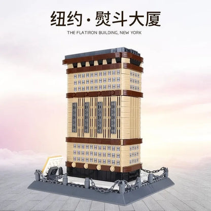 Wange MOC Building Block Set: New York Flatiron 4220