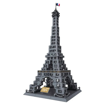 Wange MOC Building Block Set: Paris Eiffel Tower, Model 8015