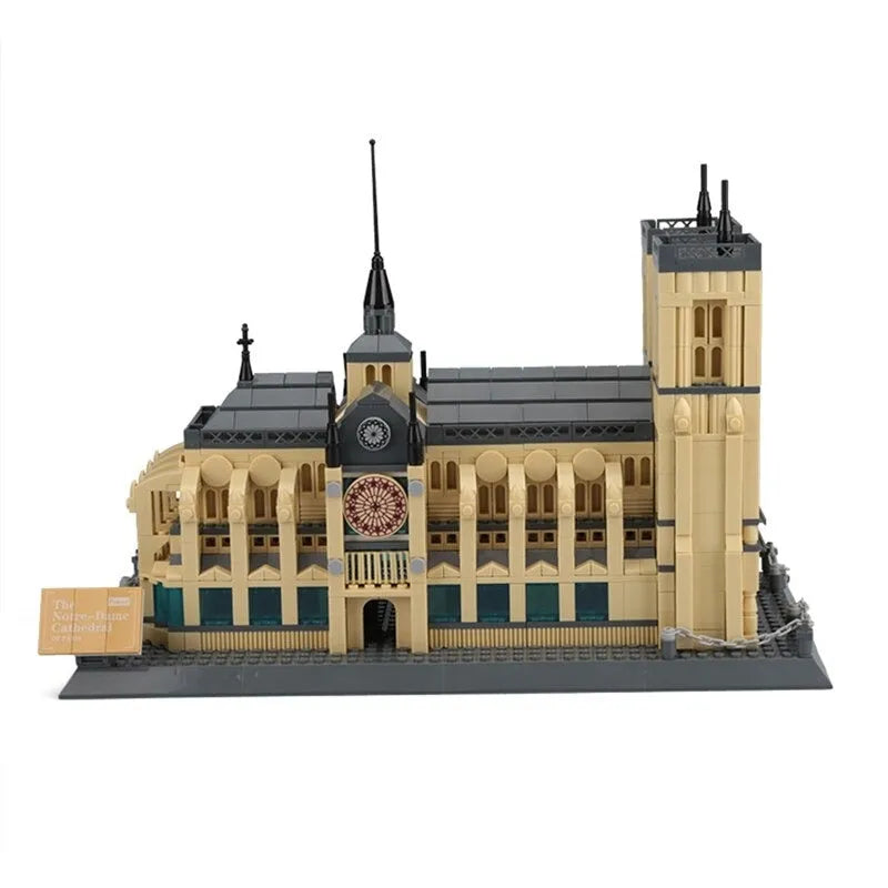 Wange MOC Building Block Set: Paris Notre Dame Cathedral, Model 5210