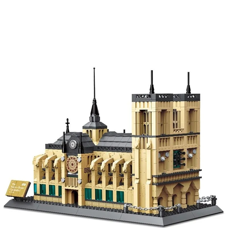 Wange MOC Building Block Set: Paris Notre Dame Cathedral, Model 5210