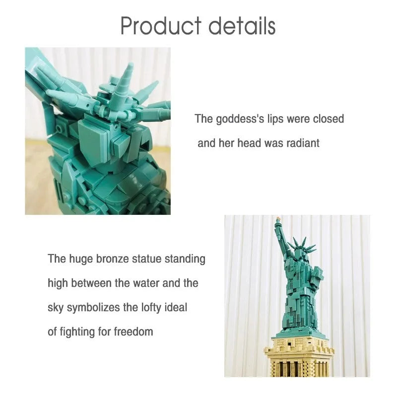 Wange MOC Building Block Set: Statue Of Liberty 5227