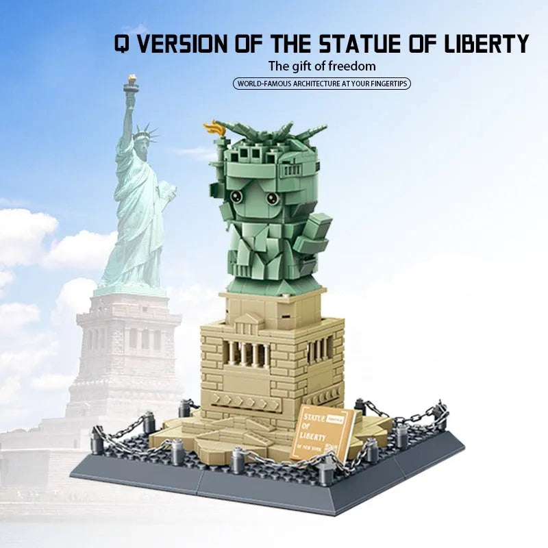 Wange MOC Building Block Set: Statue Of Liberty Q Version, Model 3210