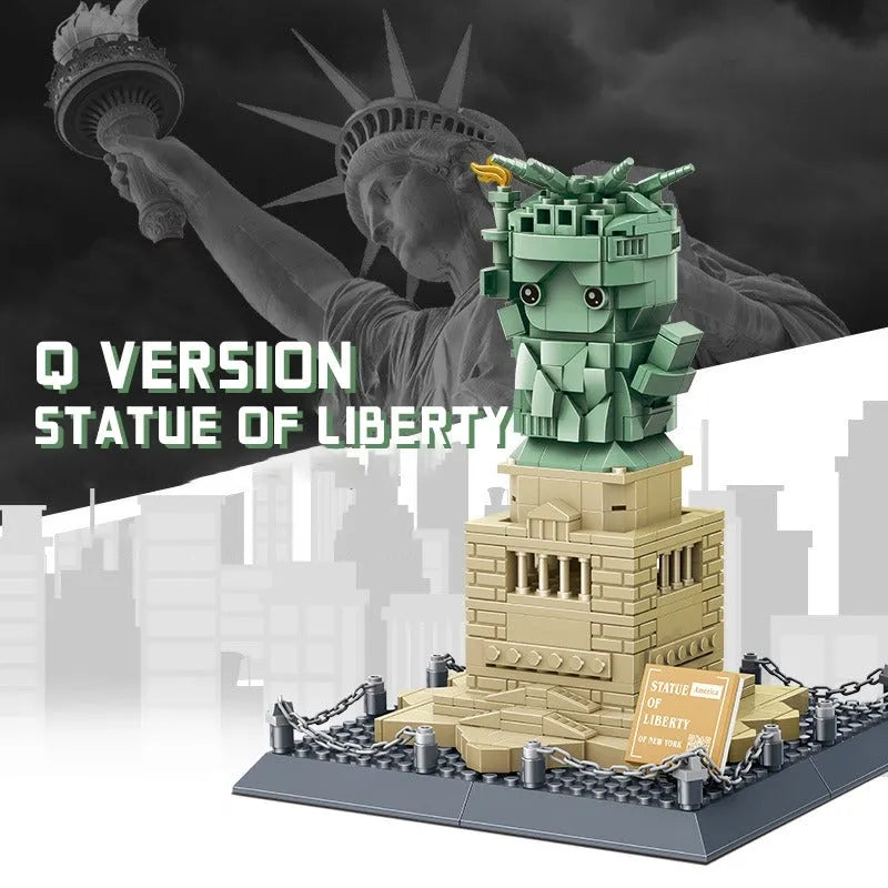Wange MOC Building Block Set: Statue Of Liberty Q Version, Model 3210