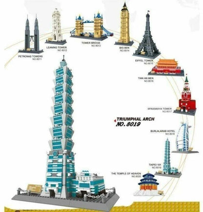 Wange MOC Building Block Set: Taipei 101 Tower, Model 5221
