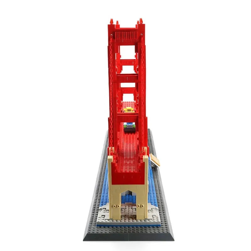 Wange MOC Building Block Set: The USA Golden Bridge, Model 6210