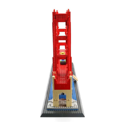 Wange MOC Building Block Set: The USA Golden Bridge, Model 6210
