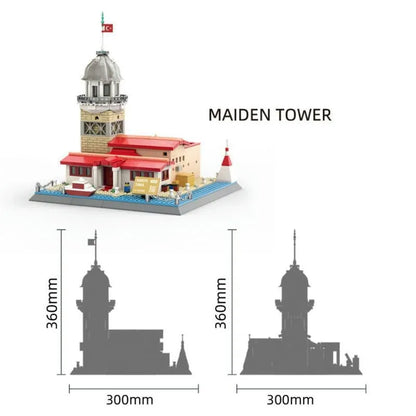 Wange MOC Building Block Set: Turkish Maiden Tower, Model 5229