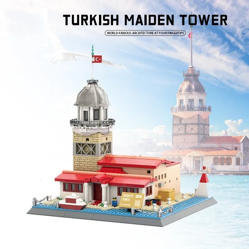 Wange MOC Building Block Set: Turkish Maiden Tower, Model 5229