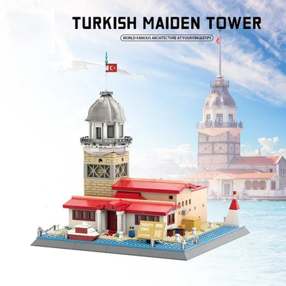 Wange MOC Building Block Set: Turkish Maiden Tower, Model 5229