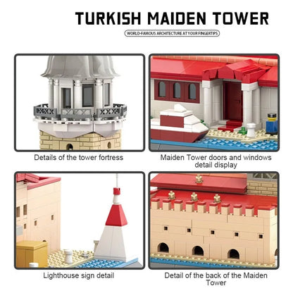 Wange MOC Building Block Set: Turkish Maiden Tower, Model 5229