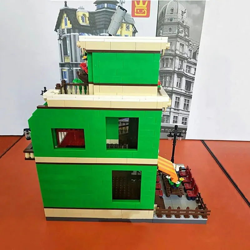 Wange MOC Building Block Set: BBQ Restaurant, Model 6313