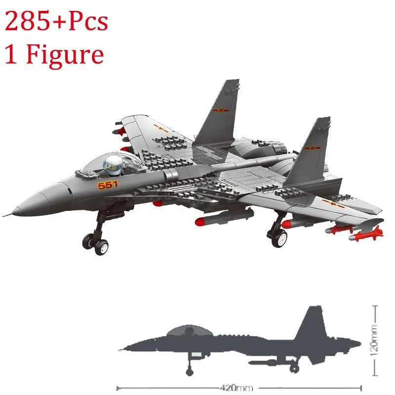 Wange MOC Building Block Set: F-15 Eagle Fighter Jet, Model 4001