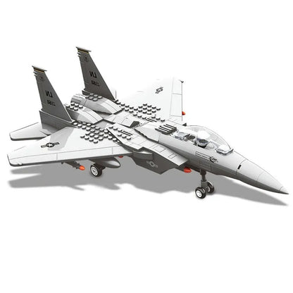 Wange MOC Building Block Set: F-15 Eagle Fighter Plane, Model 4004