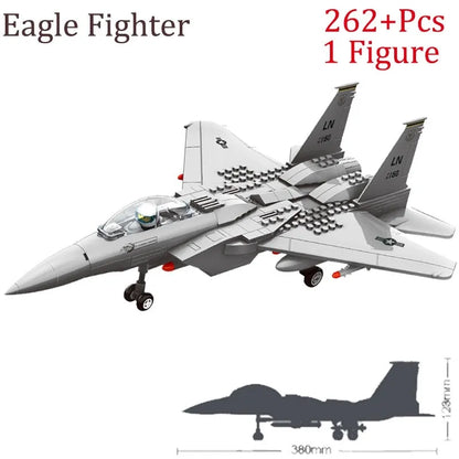 Wange MOC Building Block Set: F-15 Eagle Fighter Plane, Model 4004