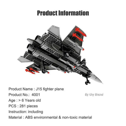Wange MOC Building Block Set: F-15E Eagle Fighter Jet Plane, Model JX-005