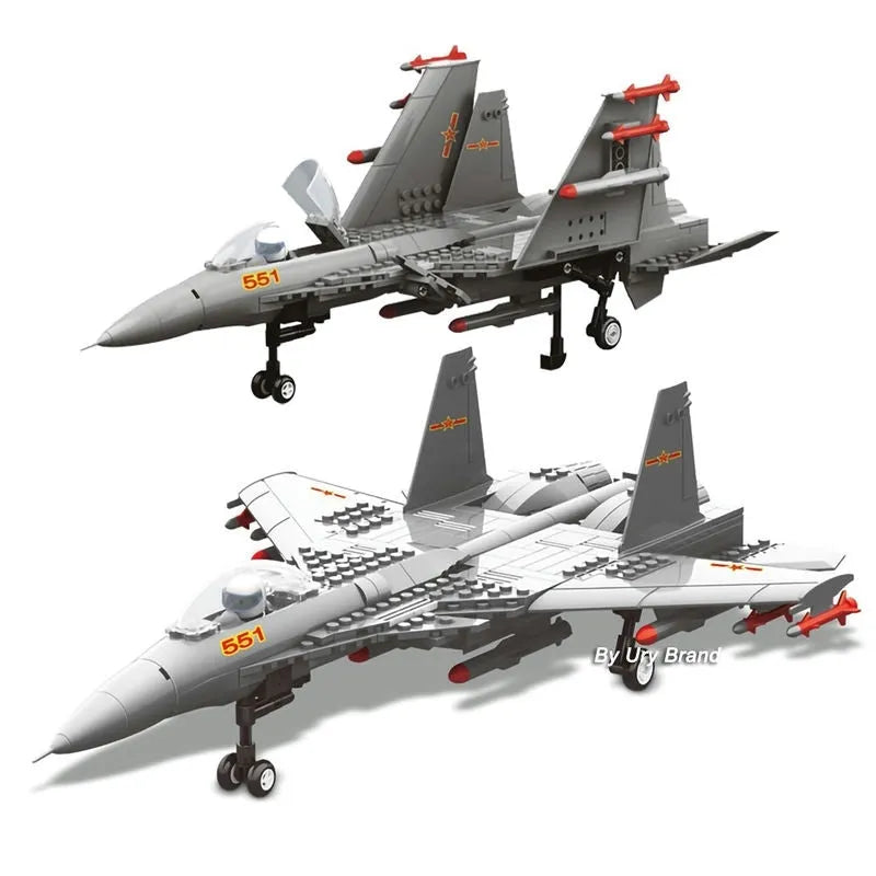 Wange MOC Building Block Set: F-15E Eagle Fighter Jet Plane, Model JX-005