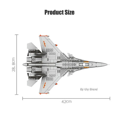 Wange MOC Building Block Set: F-15E Eagle Fighter Jet Plane, Model JX-005