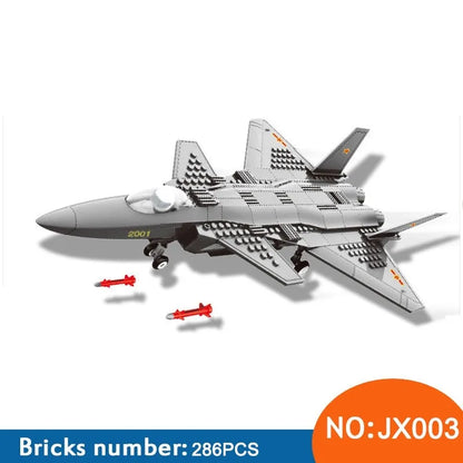 Wange MOC Building Block Set: J20 Stealth Fighter Plane, Model JX003
