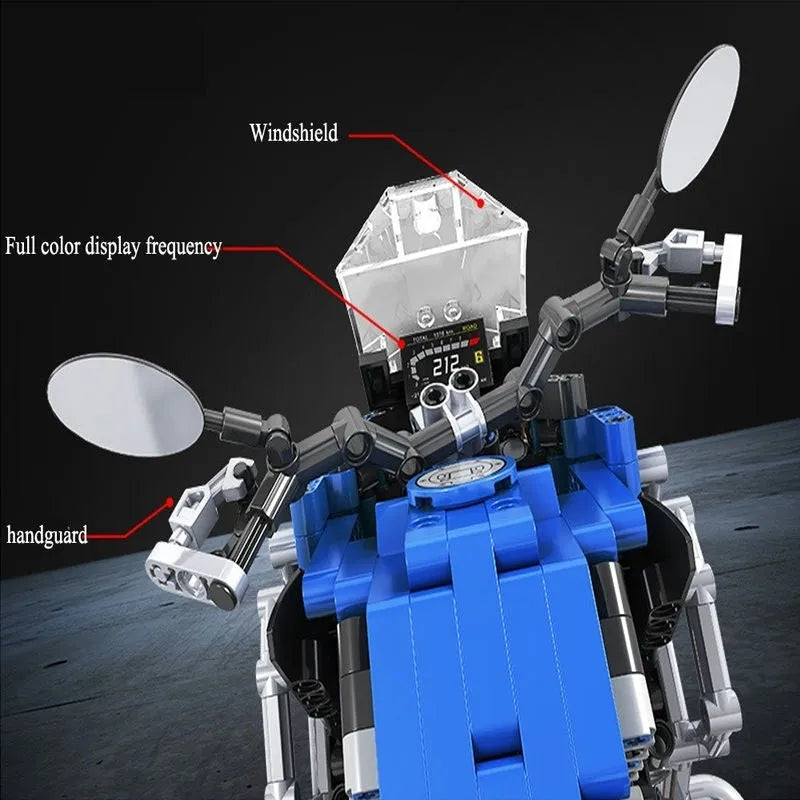 Winner MOC Building Block Set: Classic BMW R1250 GS HP Motorcycle, Model 7048