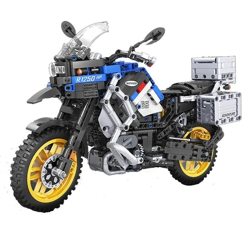 Winner MOC Building Block Set: Classic BMW R1250 GS HP Motorcycle, Model 7048
