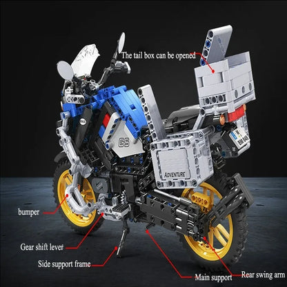 Winner MOC Building Block Set: Classic BMW R1250 GS HP Motorcycle, Model 7048