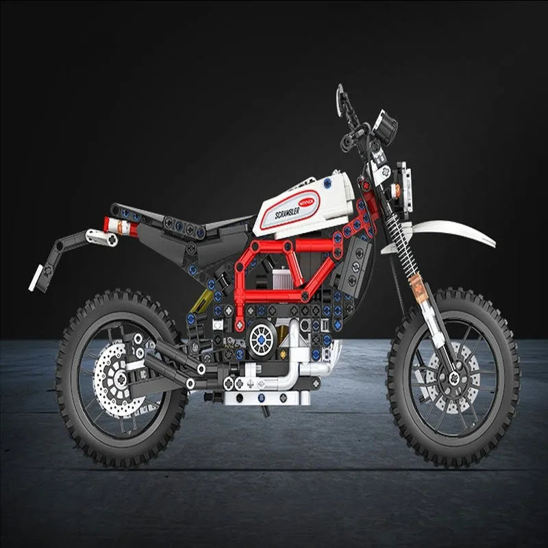 Winner MOC Building Block Set: Classic Climbing Motorcycle 7053