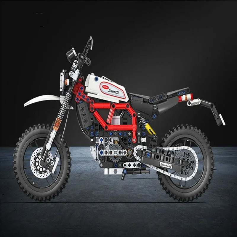 Winner MOC Building Block Set: Classic Climbing Motorcycle 7053