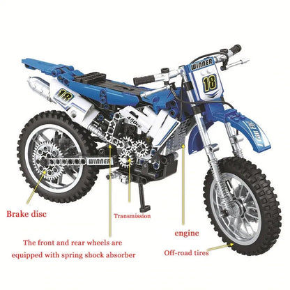 Winner MOC Building Block Set: Moto Cross Motorcycle