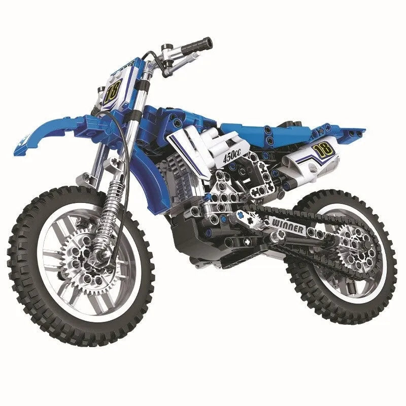 Winner MOC Building Block Set: Moto Cross Motorcycle