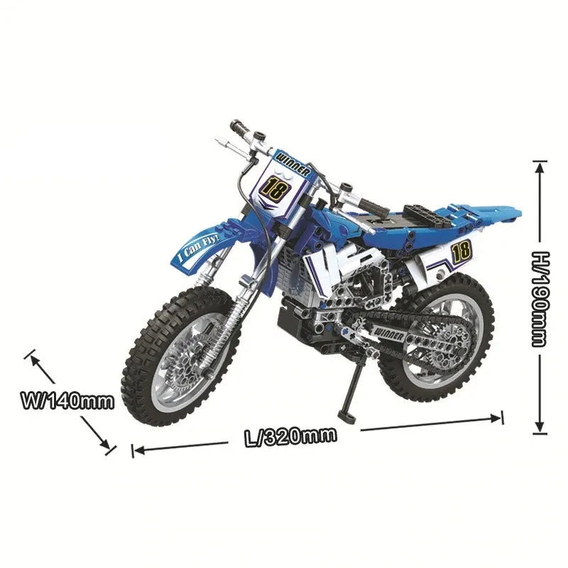 Winner MOC Building Block Set: Moto Cross Motorcycle