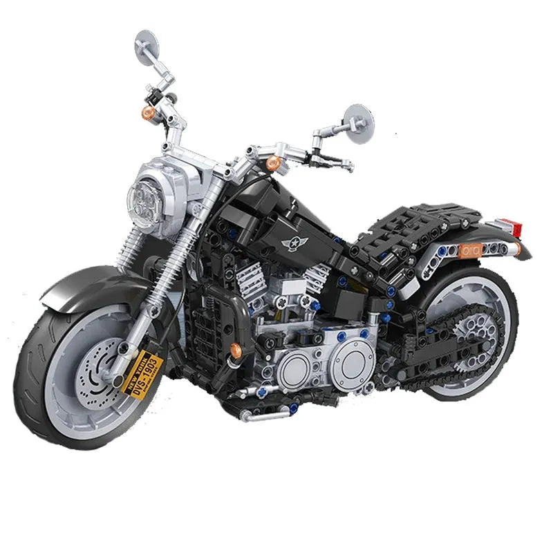 Winner MOC Building Block Set: American Harley Motorcycle 7049