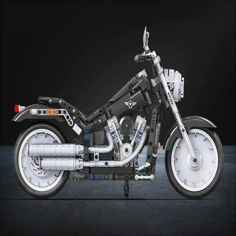Winner MOC Building Block Set: American Harley Motorcycle 7049