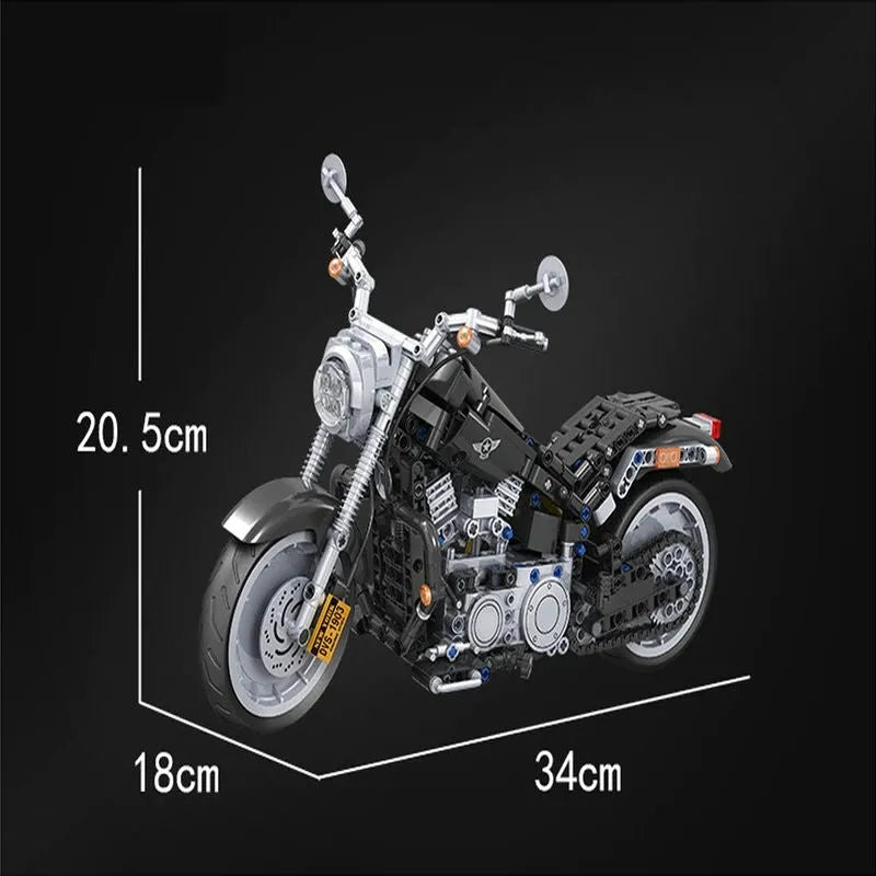 Winner MOC Building Block Set: American Harley Motorcycle 7049