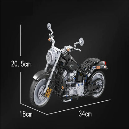 Winner MOC Building Block Set: American Harley Motorcycle 7049