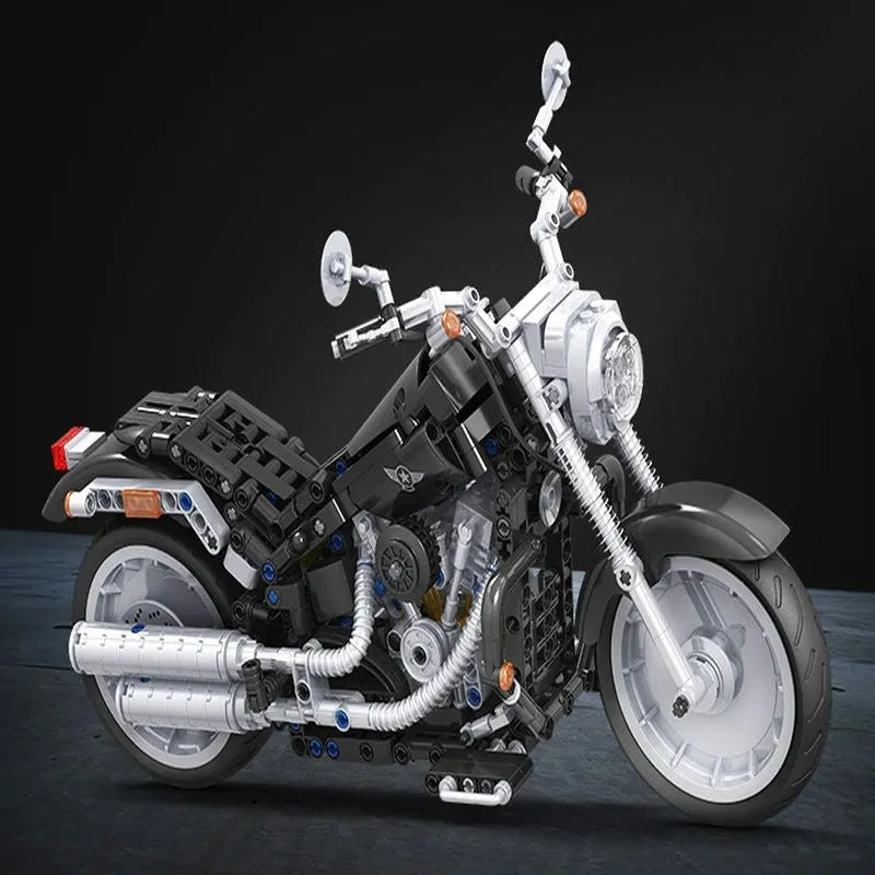 Winner MOC Building Block Set: American Harley Motorcycle 7049