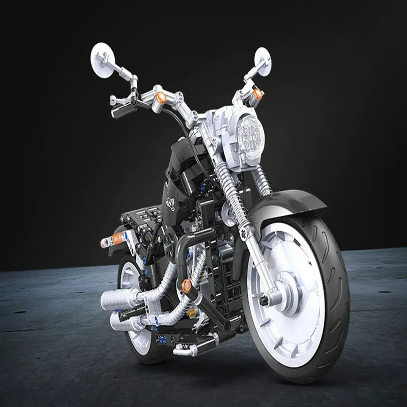 Winner MOC Building Block Set: American Harley Motorcycle 7049