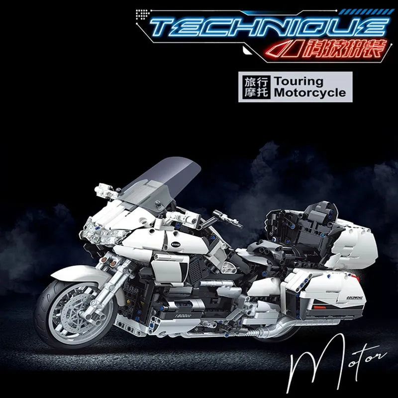 Winner MOC Building Block Set: Gold Wing Motorcycle 8110