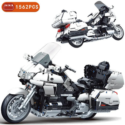 Winner MOC Building Block Set: Gold Wing Motorcycle 8110