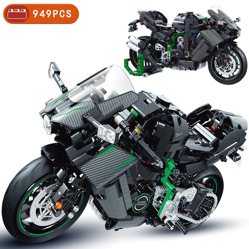 Winner MOC Building Block Set: Super Racing Motorcycle 8109