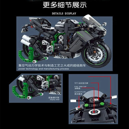 Winner MOC Building Block Set: Super Racing Motorcycle 8109